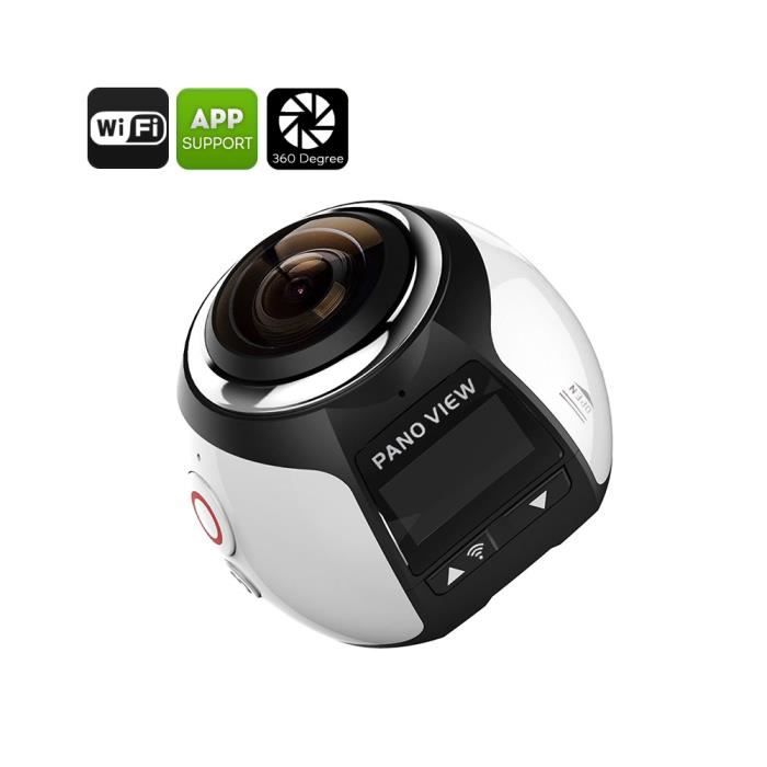 Camera Sport Action Cam Panoramique 360 Camera Sportive 4k Wifi 16mp Hdmi Full Hd Modele Argent Cdiscount Appareil Photo