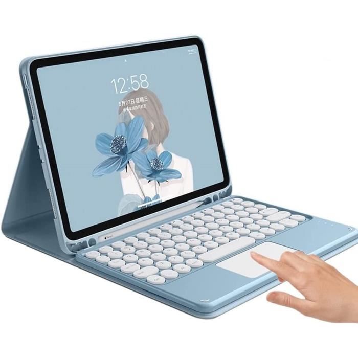 Étui de clavier pour iPad 10e génération 11 avec pavé tactile - Touche  ronde - Couleur : bleu[O329] - Cdiscount Informatique