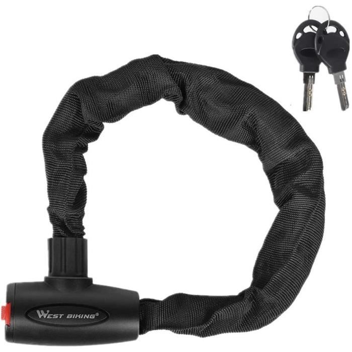 Antivol Vélo à Câble 8x640 Mm Avec Deux Clés – Sécurité Pour Vélo, Trottinette, Scooter
