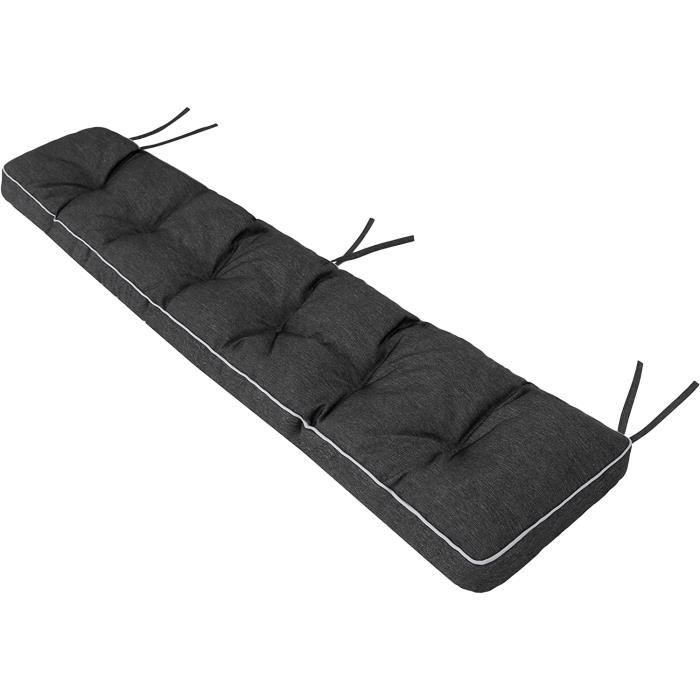Coussin De Banc De Jardin Etna - 150 X 40 Cm - Vert - Tissu Oxford Imperméable - Effet 3D