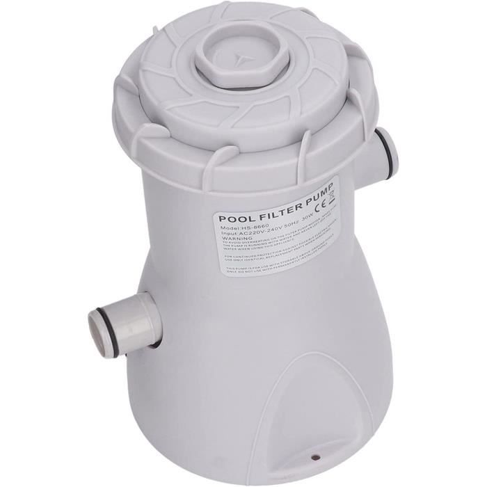 Kavolet Pompe De Filtration Piscine 330 GPH Avec 2 Cartouches - Pompe Hors Sol Pour Pataugeoire Et Petite Piscine