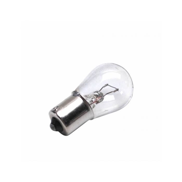 Ampoule-lampe 12v 21w norme p21w culot ba15s standard blanc (clignotant ou stop) (boite de 10) -p2r-