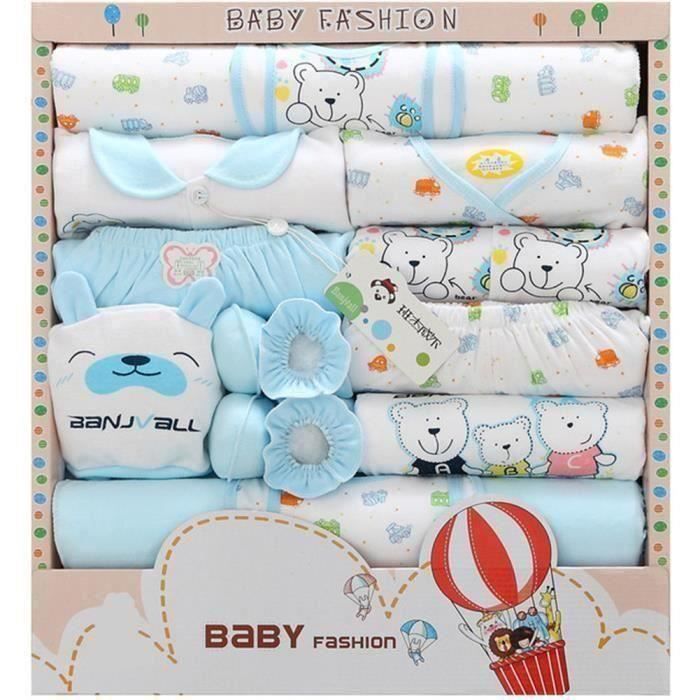 Coffret Naissance Rose Bébé 0-3 Mois – 4 Pièces : Brassière, Pantalon, Bonnet, Chaussons