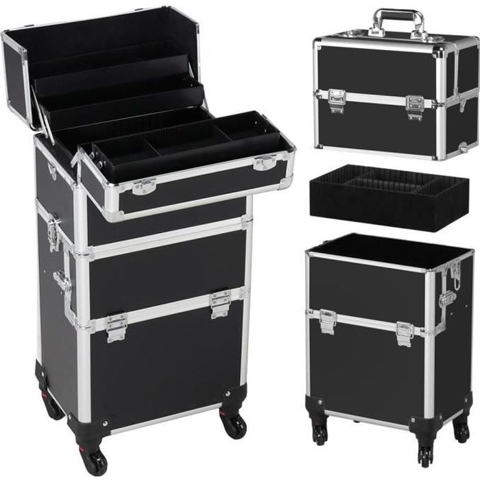 Yaheetech Mallette Maquillage Valise Cosmetique Noir Achat