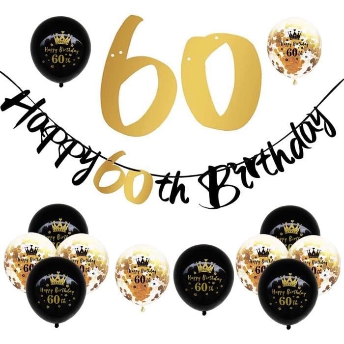 Banderole Happy Birthday 1.1x1.8m + 12 Ballons Latex + Ruban Soie 6m – Toile Polyester Fond Photo Anniversaire Vert Or Élégant, Décoration Fête