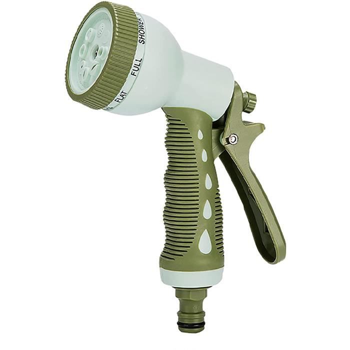 Lot De 2 Pistolets D'arrosage Haute Pression – Raccord Robinet Inclus – Plusieurs Jets Réglables Pour Jardin