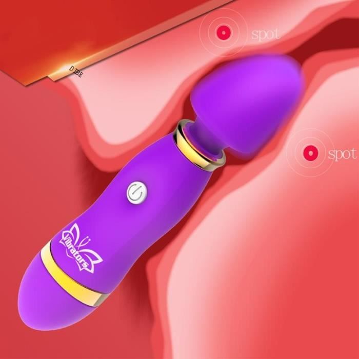 Violet - Vibromasseur pour clitoris et point G pour femme, gode puissant,  jouet sexuel, baguette magique, mas - Cdiscount Boutique Erotique