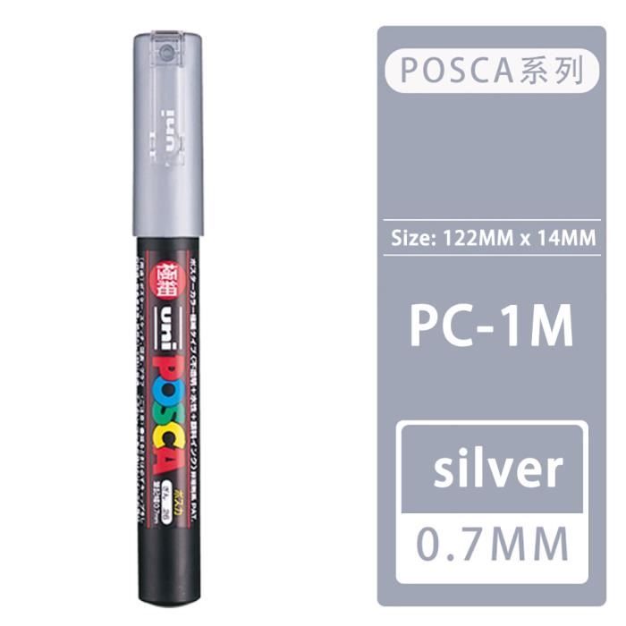 POSCA PC-1MR set de marqueurs peinture (0,7 mm ogive) 8 pcs - métallique  Posca