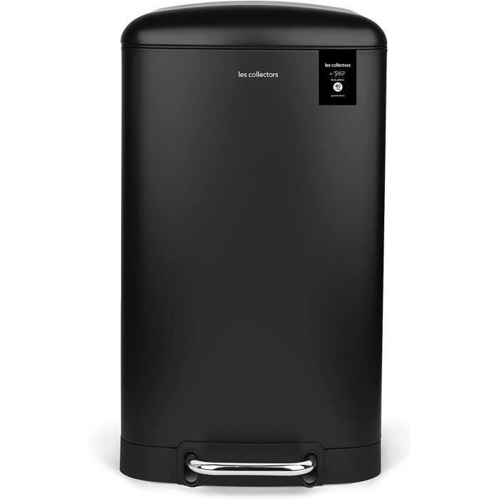 Poubelle De Cuisine 30L à Pédale - Fermeture Silencieuse - Fabriqué En France - Seau Intérieur Amovible - Couleur Bohème