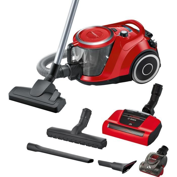 Aspirateur sans sac BOSCH GS41 ProAnimal rouge 750W Hepa