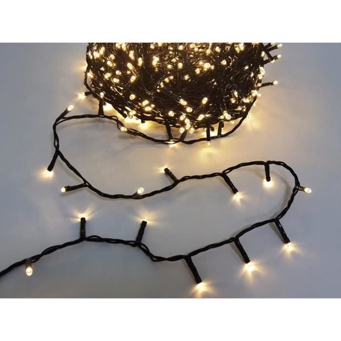 Guirlande Lumineuse Extérieure Longueur 34M, 750 Led Blanc Chaud Clignotantes[u36] Cdiscount