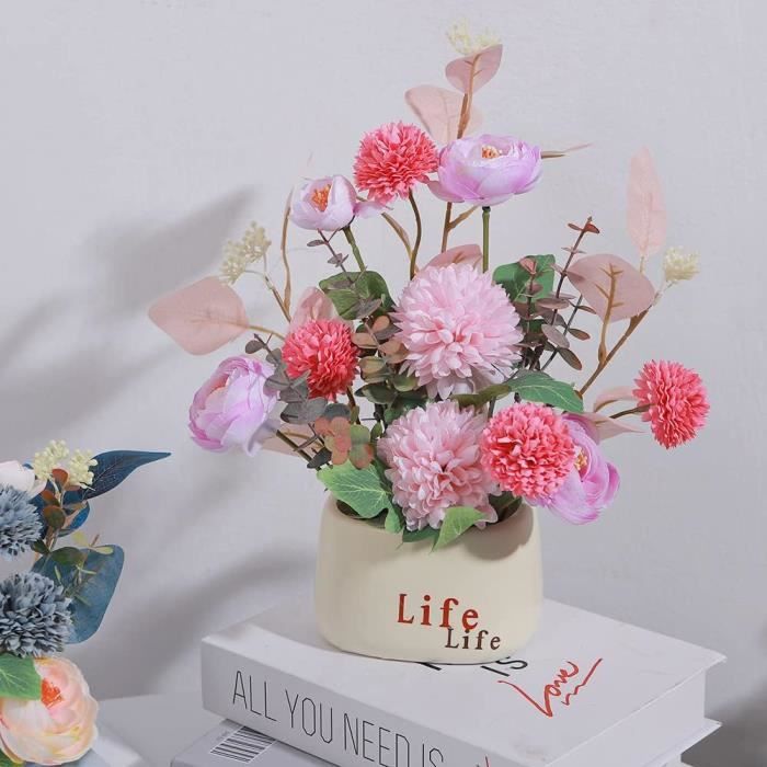 MAKIVI Paquet de 8 Fleurs Artificielles Fleurs de Pavot en Soie pour Bouquet de DéCoration IntéRieure FêTe de Mariage Fausse Fleur, Arrangement de Fleurs