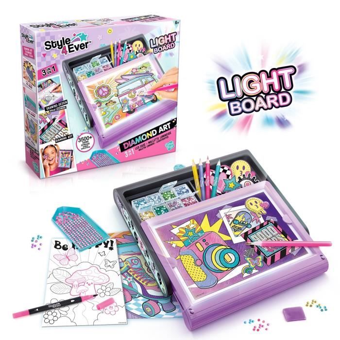 Diamant'art Mallette Led 3 En 1 Canal Toys La Boite