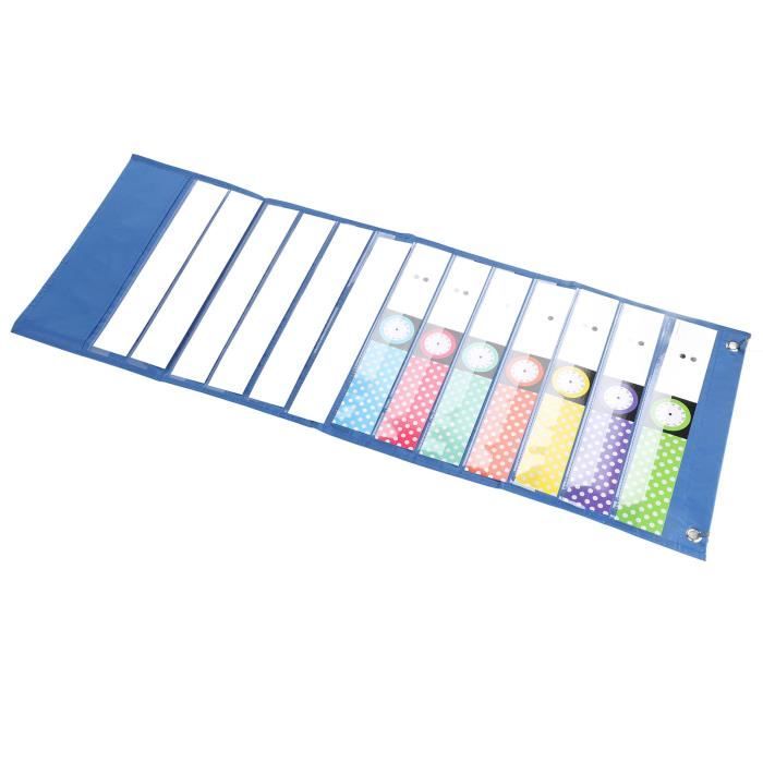 Tableau De Tâches De Classe - 16 Poches + 83 Cartes Effaçables + Crochets - Outil Enseignant Pour école Et Maison - 9