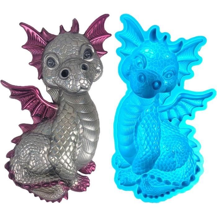 Moule Silicone Dragon 3D - Pour Bougies Et Résine - Artisanat