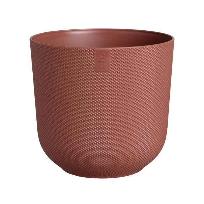 Elho Pot de fleurs - JAZZ - Plastique - Rouge - Rond - Ø34 5xH32cm - 100% récyclé - vue 1