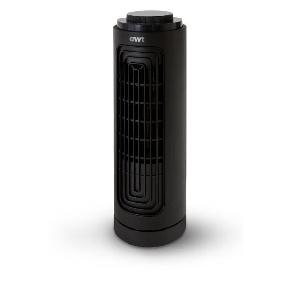 Ventilateur de table compact - EWT - AIRFANB - Noir - Oscillation 80° - 3 vitesses - Ewt