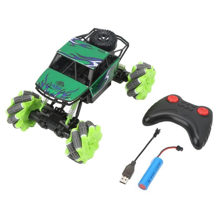 Camion Grue Télécommandé 1:12 - 4x4 Tout-terrain, Lumières LED, 2.4 GHz - Jouet RC Pour Enfants, Fonction Levage Avec Crochet (Jaune)