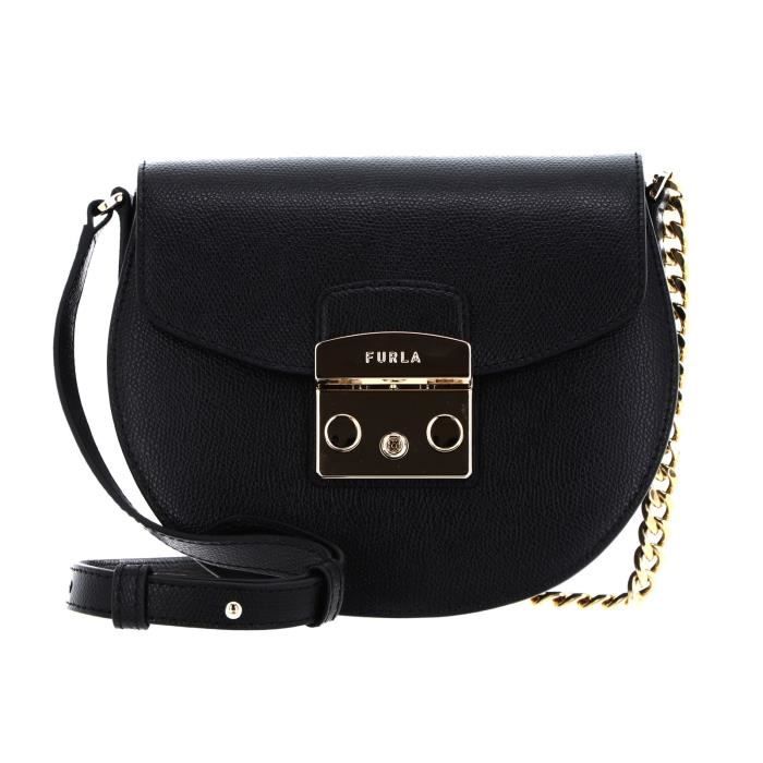 FURLA Metropolis Mini Crossbody Round Nero [150034] sac à épaule bandoulière sacoche Noir