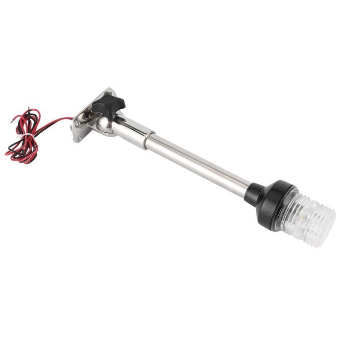 Feu De Navigation Blanc Pour Bateau (DC 12-24V) - Angle 360°, Visibilité 2 Milles, IP65, Pour Navires <12 M - 12