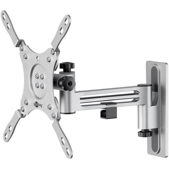 Support TV Mural - GOOBAY - Caravan TV Mount 230 - Argent - Inclinable - Extensible 13-43