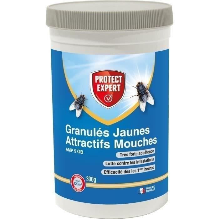 PROTECT EXPERT - GRAMOUCH300 - Granulés Anti Mouches - Efficacité Rapide - Très Forte Appétence - Attractivité Maximale