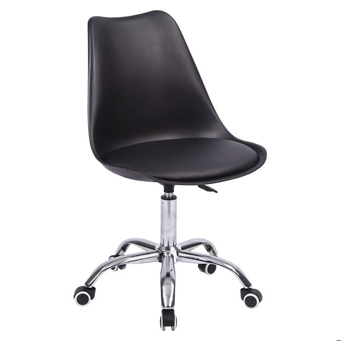 Chaise de bureau réglable en hauteur noire ANNE Chaise de bureau réglable en hauteur noire ANNE