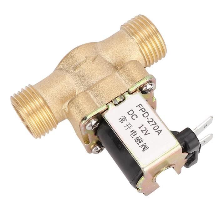 GREDIA Électrovanne 12V DC 1/2" Normally Closed – Robuste Pour Automatisation Eau