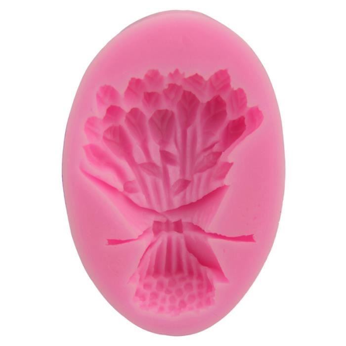 Moule En Silicone Bouquet De Roses 3D – Pour Résine, Feuillage Inclus, Neuf