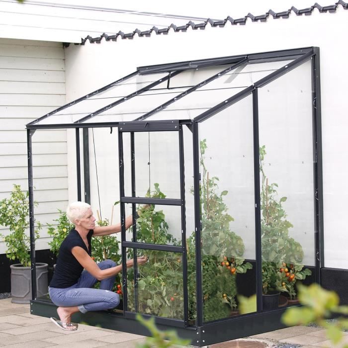 Lams Serre De Jardin Adossee Melissa Ida 2500 2 50 M Aluminium Et Verre Trempe Anthracite Achat Vente Serre De Jardinage Melissa Ida 2500 Anthracite Cdiscount