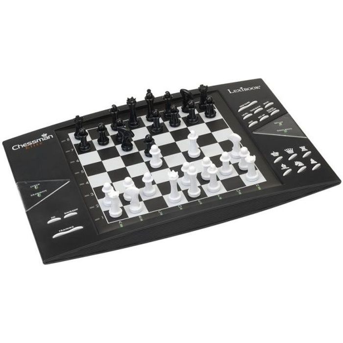 Jeu déchecs électronique - Lexibook - ChessMan Elite - 2 joueurs - 64 niveaux - Indicateur LED - Sur pile ou adaptateur - Dès 7 ans