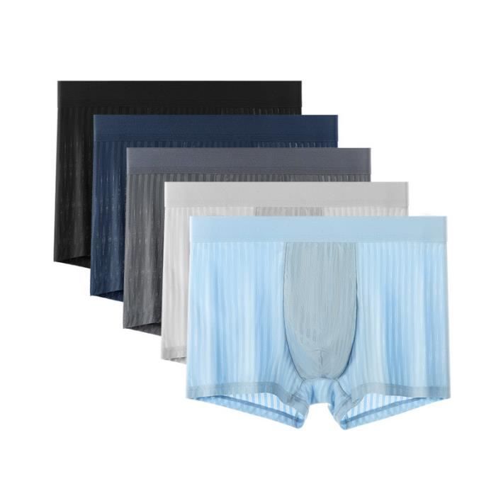 Boxer Homme en soie glace GYROOR Pack de Sans couture