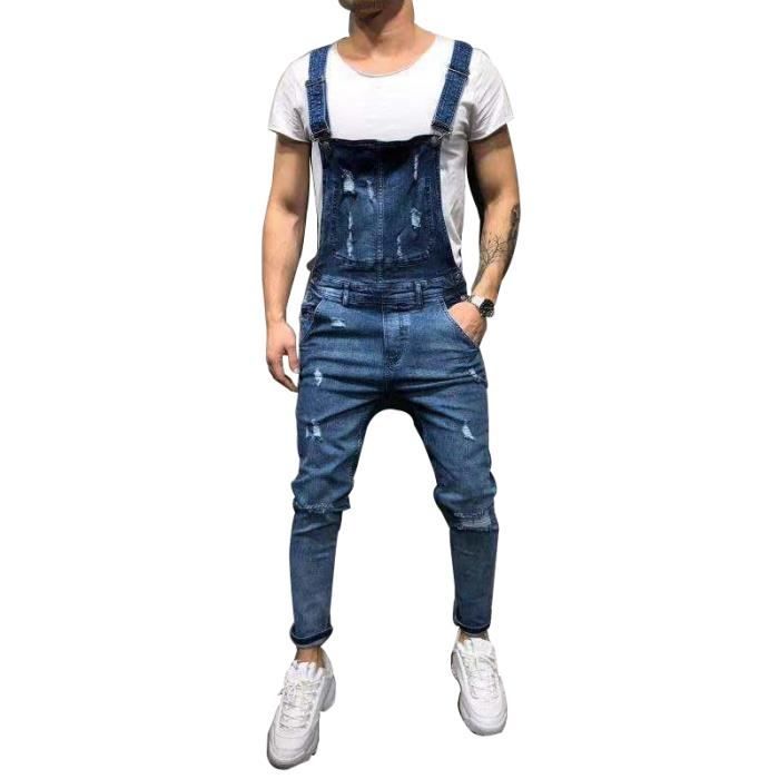 Jean à bretelle homme Clearance