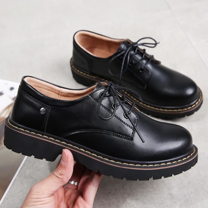 Chaussure femme en cuir discount