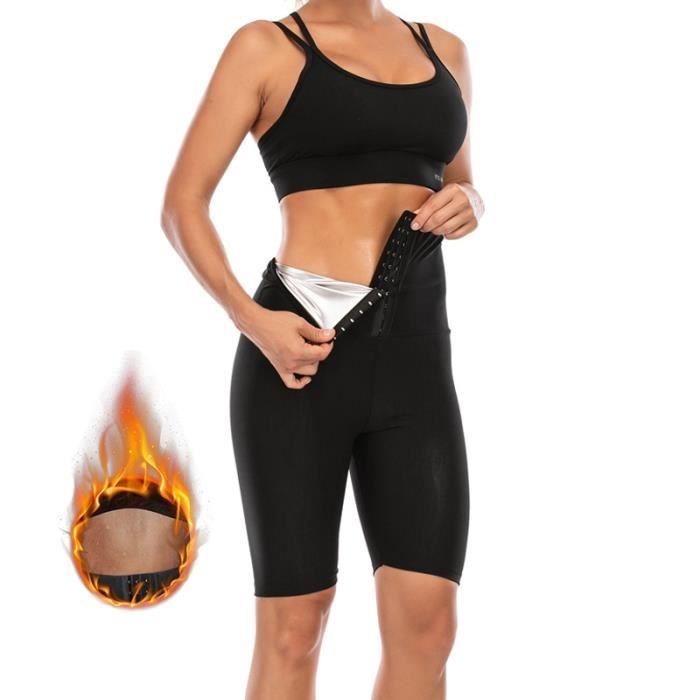 Short de Sudation Femme Plusieurs Styles à Choisir Taille Haute Pantalon de Sauna Yoga Transpiration Minceur Legging néoprène Amincissant pour Sport Fitness Jogging