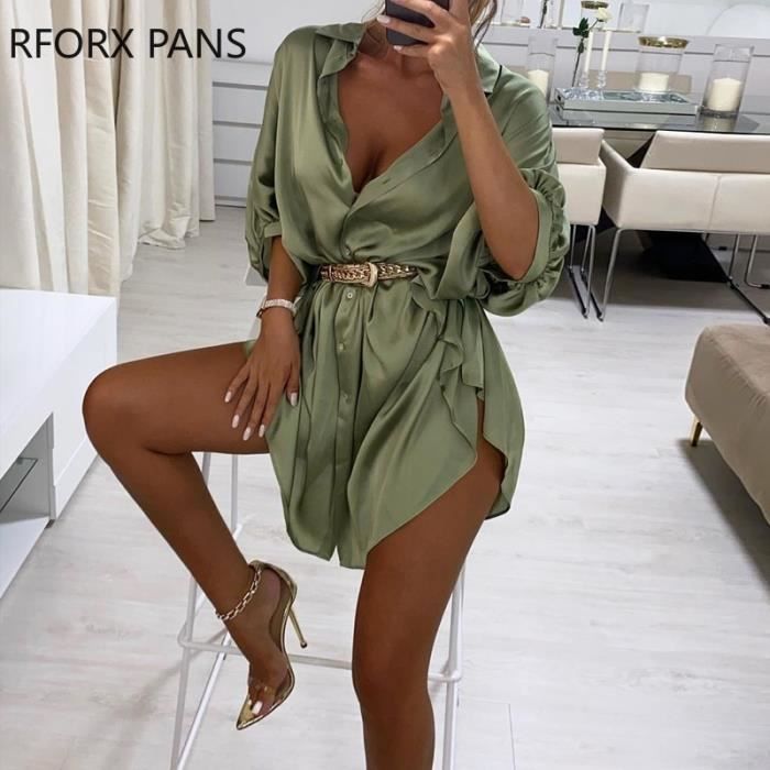 Robe chemise soiree deals