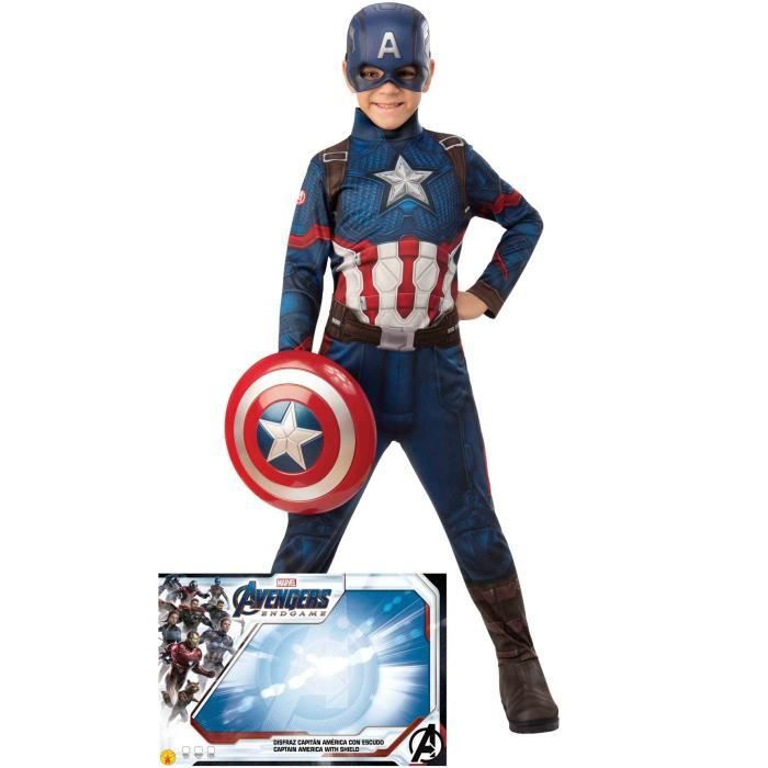 Rubies-déguisement officiel Taille S I-610261S Déguisement Classique Pour Enfant  Captain America Assemble Marvel 