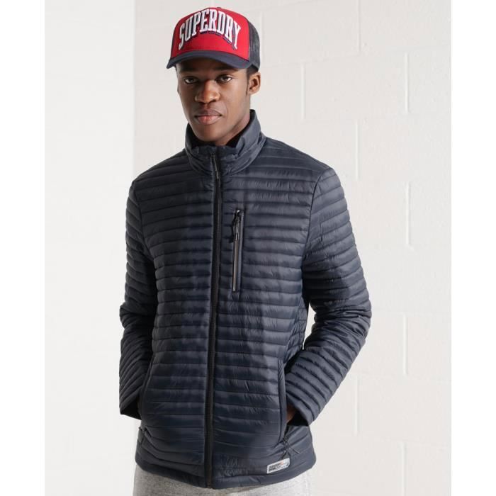 Doudoune superdry bleu marine new arrivals