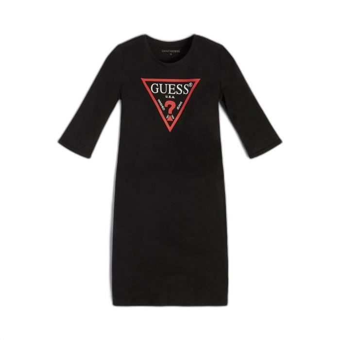 Robe Fille Guess Holiday - Taille 6, Beige Clair - Occasion Très Bon état - Style Bordé élégant