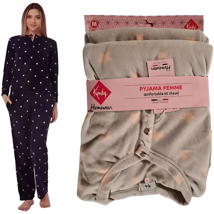 Pyjama femme avec bouton 2025