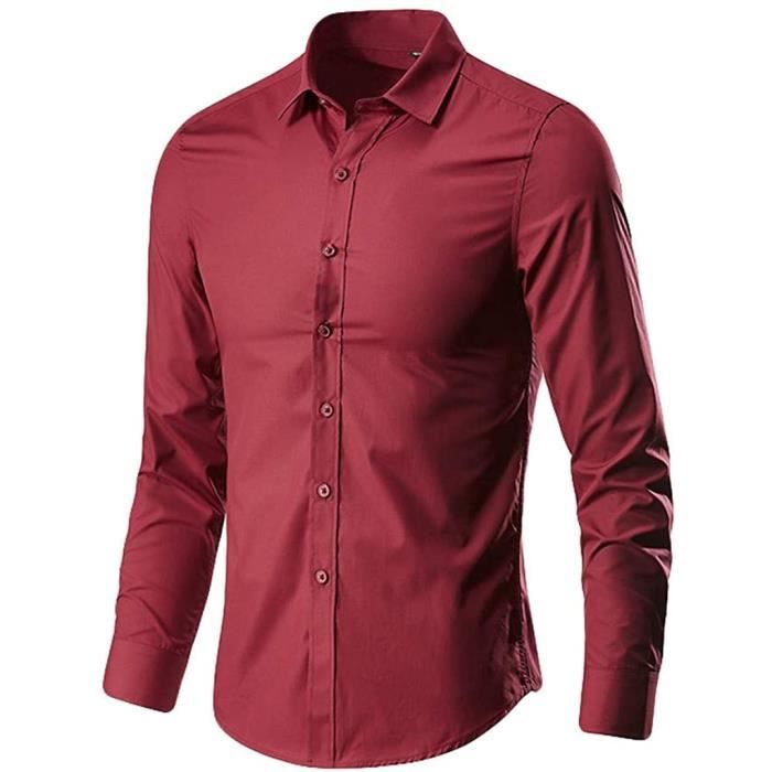 Chemise Homme Engbers Taille L (col 41-42) Violette - Coton, Occasion Très Bon état