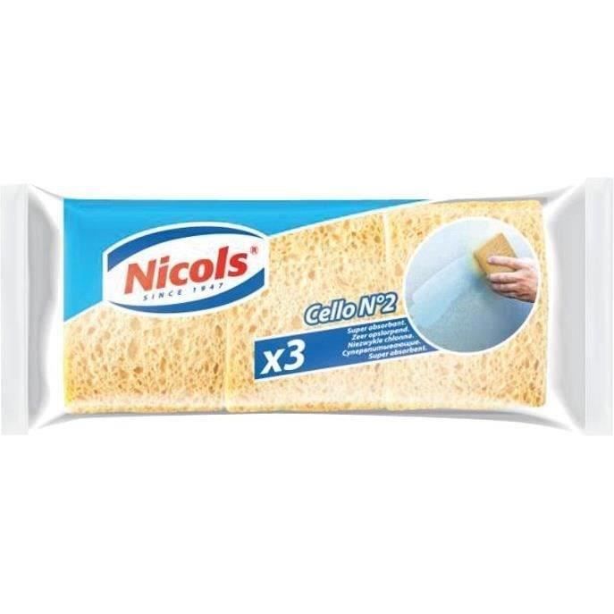 Eponge végétale Cello 2 - lot de 3