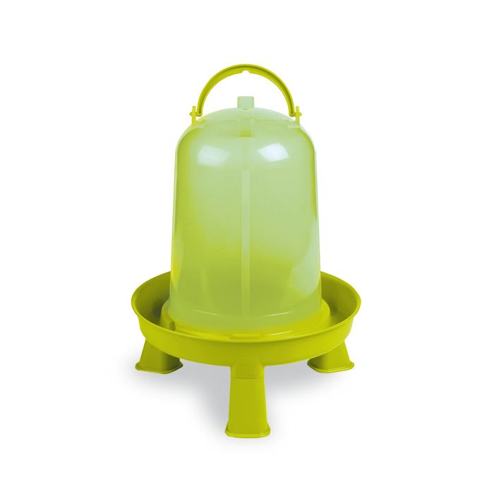 Abreuvoir Poule En Plastique Eco 5l Vert Avec Pieds - Gaun