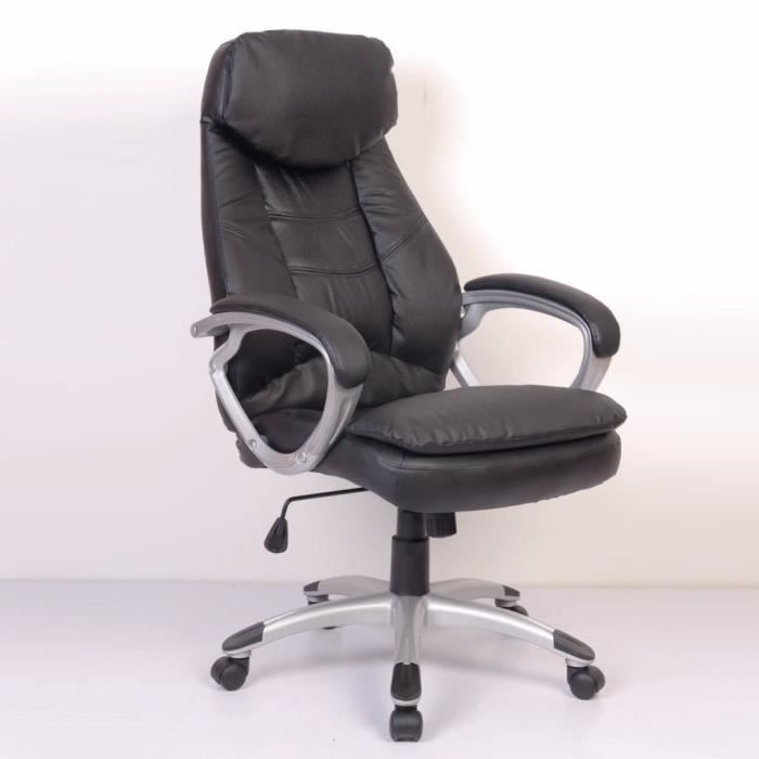 Fauteuil De Bureau Sieges Chaise De Bureau Croite De Cuir Montage Facilenoir Achat Vente Chaise De Bureau Soldes Sur Cdiscount Des Le 20 Janvier Cdiscount