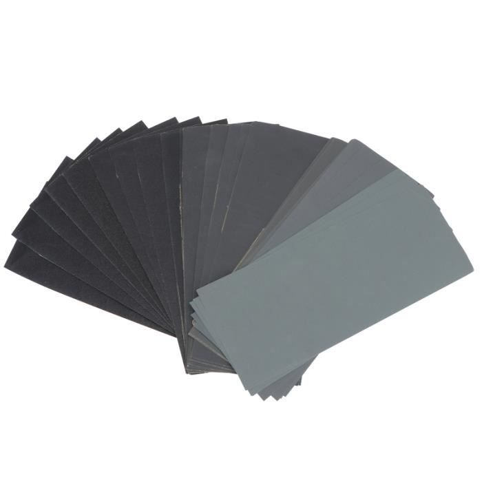 Kit De 10 éponges Abrasives PMIQSA - Grains 400 à 2500, Pour Ponçage Métal, Bois, Acier Inoxydable - 2
