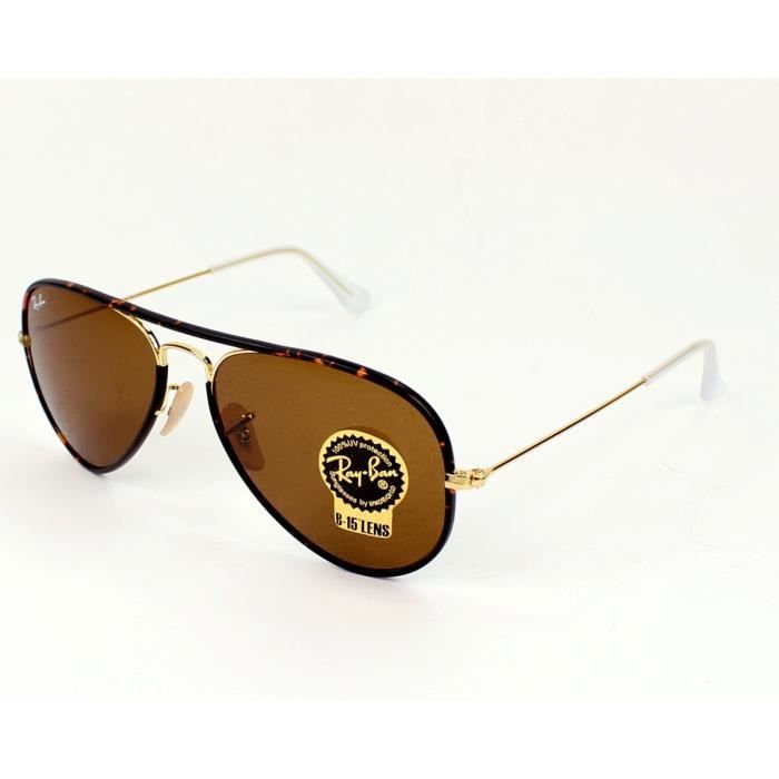ray ban aviator marron