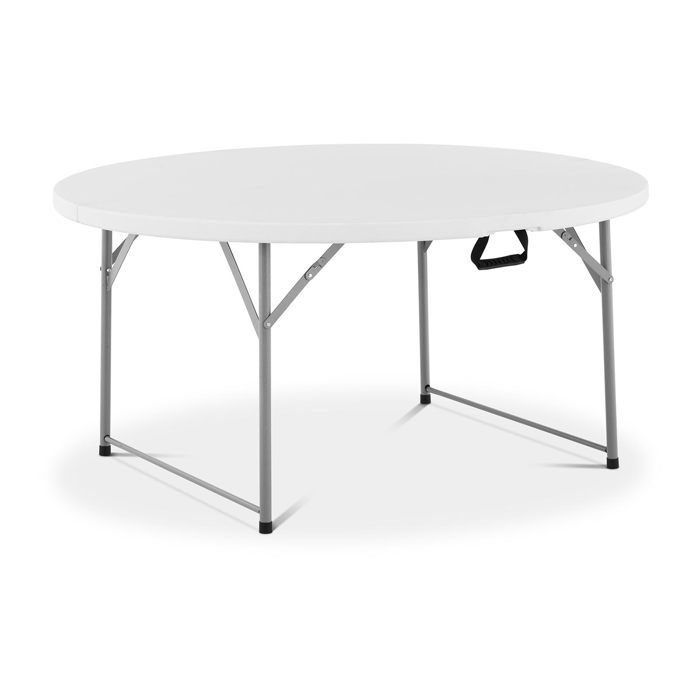 Table Pliante Ronde Intérieur Extérieur 150 kg max. ø 150 x 74 cm Acier PE-HD
