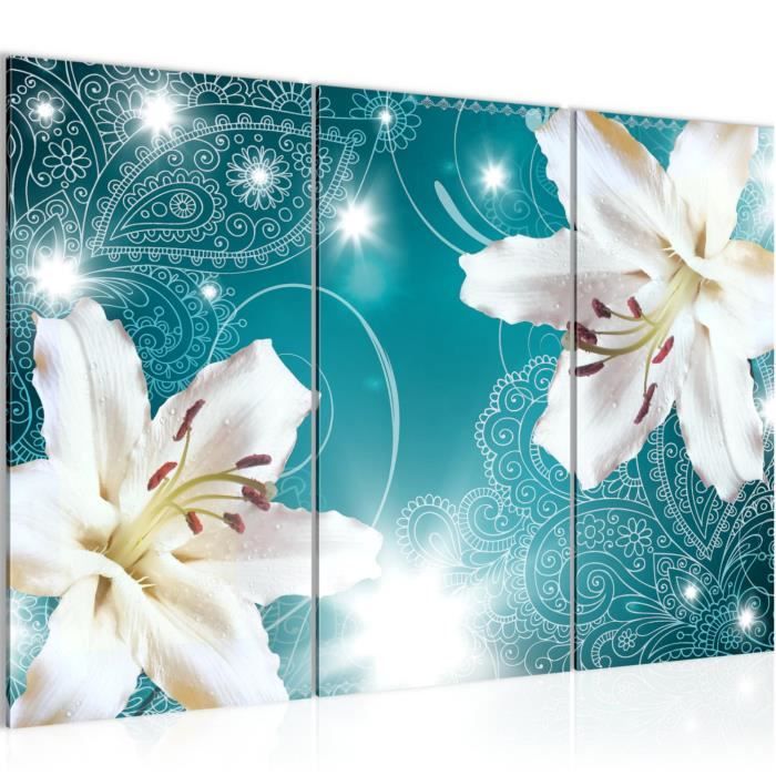 Impression sur Toile 120x80cm Tableaux Image Photo Vague Mer