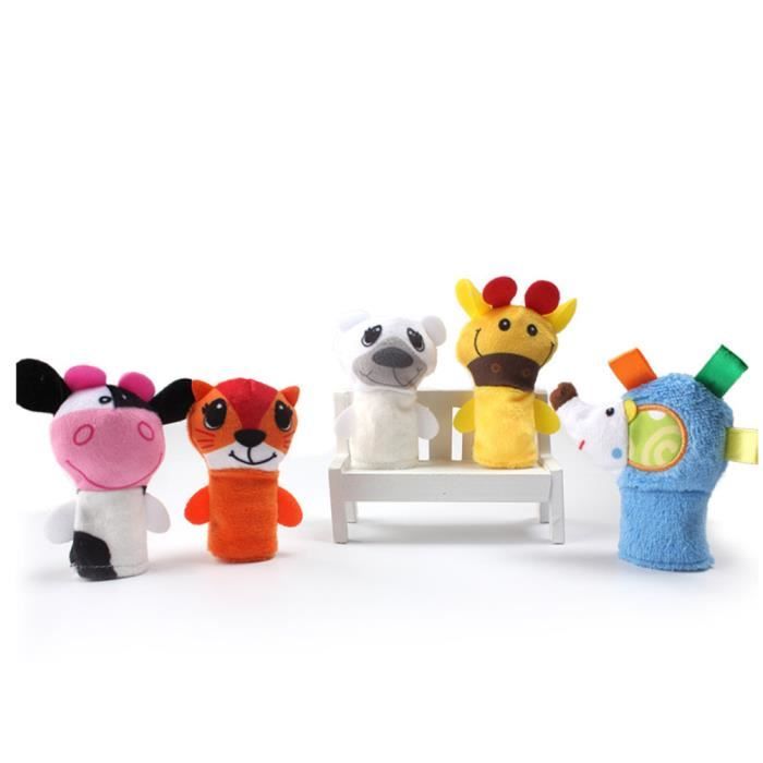 Cochon) Marionnette à Main En Peluche, Jouet De Dessin Animé