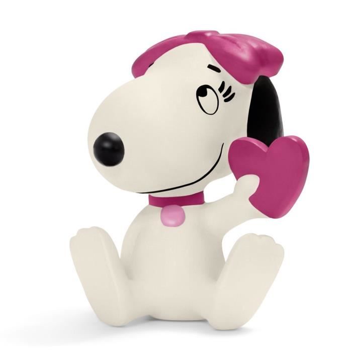 Porte Clé  Figurine Snoopy Belle avec coeur 